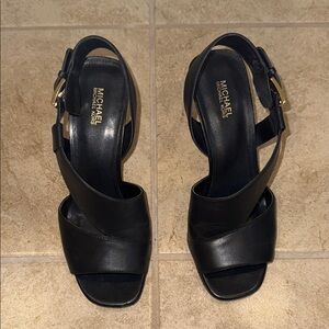 Michael Kors Black Strappy Heels